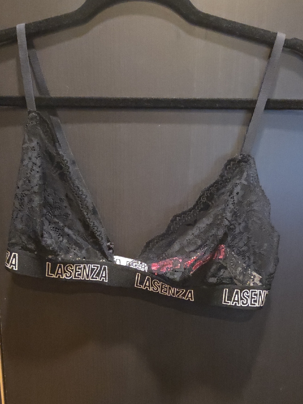 La SENZA Black Lace Bralette with Branded Elastic Band